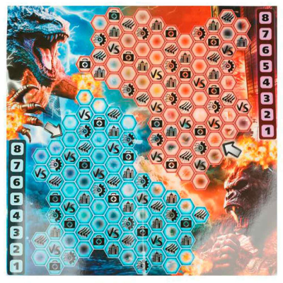 Настольная игра-ходилка Битва монстров 40 карточек Умка 4650250598039